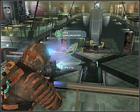 Proponuję ustawić się teraz na pokazanym na pierwszym screenie balkoniku #1, zlokalizowanym na prawo od wejścia do centrum handlowego - Rozdział 3 (1) | Opis przejścia gry Dead Space 2 - Dead Space 2 - poradnik do gry