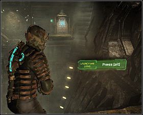 Po zakończonych walkach skorzystaj ze zignorowanych wcześniej lewych drzwi #1, prowadzących do [Zero G Garbage Compactor] - Rozdział 3 (2) | Opis przejścia gry Dead Space 2 - Dead Space 2 - poradnik do gry