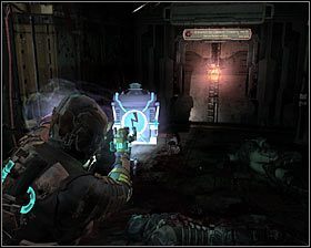 Kieruj się tu cały czas prosto, odnajdując po drodze jeden nowy przedmiot - Rozdział 3 (2) | Opis przejścia gry Dead Space 2 - Dead Space 2 - poradnik do gry