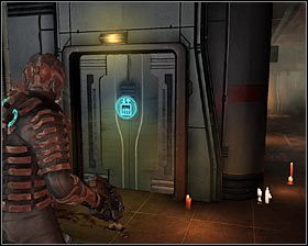 Skieruj się tu prosto, docierając po chwili do drzwi prowadzących do [Cassini Towers East Wing] - Rozdział 3 (3) | Opis przejścia gry Dead Space 2 - Dead Space 2 - poradnik do gry