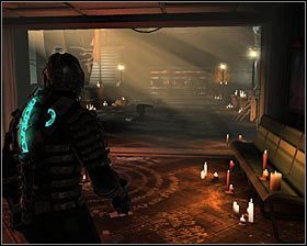 Po wyjściu z windy koniecznie skorzystaj z pobliskiego punktu zapisu stanu gry #1, a to dlatego, że za chwilę przystąpisz do nowej bitwy z nekromorfami - Rozdział 3 (3) | Opis przejścia gry Dead Space 2 - Dead Space 2 - poradnik do gry