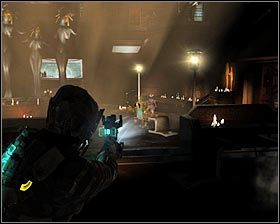 Do eliminacji nadbiegających nekromorfów najlepiej jest używać broni Line Gun #1 lub Javelin Gun - Rozdział 3 (4) | Opis przejścia gry Dead Space 2 - Dead Space 2 - poradnik do gry