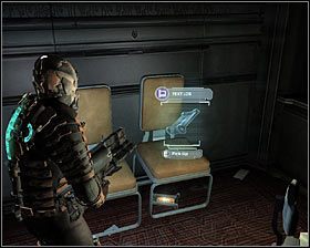 Po znalezieniu się w nowej lokacji skręć w prawo, odnajdując nowy standardowy przedmiot - Rozdział 4 (1) | Opis przejścia gry Dead Space 2 - Dead Space 2 - poradnik do gry