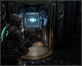 W nowym pomieszczeniu odnajdziesz przede wszystkim punkt zapisu stanu gry #1 - Rozdział 4 (1) | Opis przejścia gry Dead Space 2 - Dead Space 2 - poradnik do gry