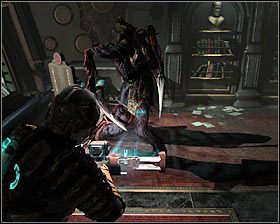 Skręć teraz w lewo, podnosząc po drodze standardowy przedmiot oraz odnajdując Power Node #1 - Rozdział 4 (1) | Opis przejścia gry Dead Space 2 - Dead Space 2 - poradnik do gry