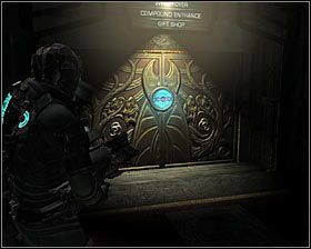 Rozejrzyj się za nowym przedmiotem i ruszaj prosto, przechodząc przez drzwi prowadzące do [West Foyer / Reunion Chapel / Crypt Access] - Rozdział 4 (3) | Opis przejścia gry Dead Space 2 - Dead Space 2 - poradnik do gry