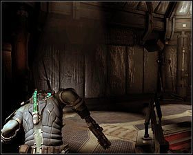 Po znalezieniu się w nowym miejscu odszukaj zawieszony w powietrzu schemat średniej apteczki (Schematic - Medium Med Pack) #1 - Rozdział 5 (2) | Opis przejścia gry Dead Space 2 - Dead Space 2 - poradnik do gry