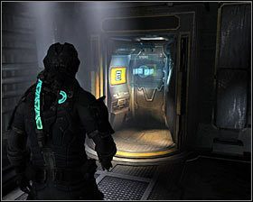 Podejdź teraz do pokazanej na pierwszym screenie konsoli #1 i wejdź z nią w interakcję w celu ponownego włączenia sztucznej grawitacji - Rozdział 5 (2) | Opis przejścia gry Dead Space 2 - Dead Space 2 - poradnik do gry