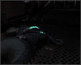 Po zapisaniu swoich postępów skorzystaj z lewego wejścia do szybu wentylacyjnego #1 - Rozdział 5 (2) | Opis przejścia gry Dead Space 2 - Dead Space 2 - poradnik do gry