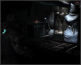 Zbadaj tę okolicę, a w pokazanym na pierwszym screenie miejscu #1 odnajdziesz schemat amunicji (Schematic - Line Racks) - Rozdział 5 (2) | Opis przejścia gry Dead Space 2 - Dead Space 2 - poradnik do gry