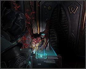 Skieruj się do zlokalizowanych na drugim końcu tego pomieszczenia drzwi - Rozdział 5 (3) | Opis przejścia gry Dead Space 2 - Dead Space 2 - poradnik do gry