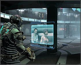 Po wyjściu z windy zniszcz skrzynię i zbadaj dwie szafki - Rozdział 6 (5) | Opis przejścia gry Dead Space 2 - Dead Space 2 - poradnik do gry