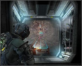 Podobnie jak w przypadku standardowych nekromorfów, pojedynek warto rozpocząć od użycia stazy na Guardianie #1, dzięki czemu nie będzie mógł Cię chwilowo atakować - Rozdział 6 (5) | Opis przejścia gry Dead Space 2 - Dead Space 2 - poradnik do gry