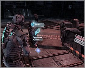 Możesz już skierować się w stronę dolnej części obszaru, czyli do miejsca, w którym znajduje się duża nieaktywna winda #1 - Rozdział 7 (1) | Opis przejścia gry Dead Space 2 - Dead Space 2 - poradnik do gry