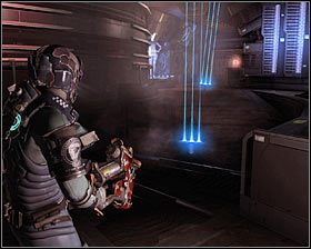 Proponuję użyć teraz Detonatora do zaminowania pokazanych na powyższych screenach dwóch ścieżek - lewej #1 oraz prawej #2, czyli miejsca, z którego przyszedłeś - Rozdział 7 (3) | Opis przejścia gry Dead Space 2 - Dead Space 2 - poradnik do gry