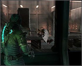 Po znalezieniu się w nowym pomieszczeniu proponuję rozpocząć od wykorzystania jednego z posiadanych węzłów mocy (Power Node) do otwarcia prawego składziku [Secure Storage] #1 - Rozdział 8 (1) | Opis przejścia gry Dead Space 2 - Dead Space 2 - poradnik do gry