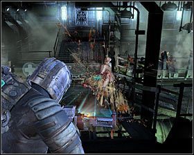 Przygotuj się do szybkiego zlikwidowania potwora, który wyskoczy z szybu wentylacyjnego tuż przed Tobą #1 - Rozdział 8 (2) | Opis przejścia gry Dead Space 2 - Dead Space 2 - poradnik do gry