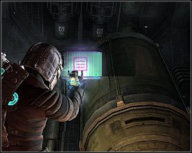 Odleć na niewielką odległość i wyceluj w czerwoną zakrętkę pojemnika #1 - Rozdział 8 (2) | Opis przejścia gry Dead Space 2 - Dead Space 2 - poradnik do gry
