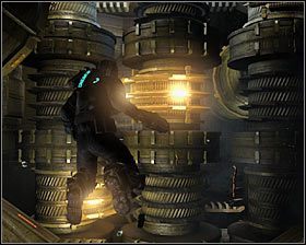 Po zlikwidowaniu obu nekromorfów poświęć ponownie chwilę na zlokalizowanie skrzyń oraz na naładowanie stazy z użyciem jednej z dostępnych stacji #1 - Rozdział 8 (2) | Opis przejścia gry Dead Space 2 - Dead Space 2 - poradnik do gry