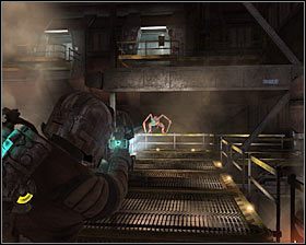 Podążaj balkonikami w stronę widocznej w oddali windy towarowej - Rozdział 9 (1) | Opis przejścia gry Dead Space 2 - Dead Space 2 - poradnik do gry