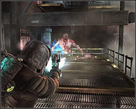 Teraz zwróć się ponownie w stronę ścieżki prowadzącej do windy towarowej - Rozdział 9 (1) | Opis przejścia gry Dead Space 2 - Dead Space 2 - poradnik do gry