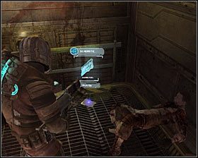 Skorzystaj z nowo odblokowanego przejścia, rozejrzyj się za nowym przedmiotem i przystąp do przesuwania skrzynek widocznych po prawej stronie #1 - Rozdział 9 (2) | Opis przejścia gry Dead Space 2 - Dead Space 2 - poradnik do gry