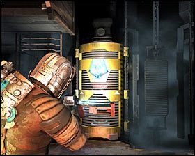 Będziesz teraz musiał zająć się rozwiązaniem nowej zagadki, polegającej na uruchomieniu mechanizmu podczepienia kolejki #1 - Rozdział 9 (2) | Opis przejścia gry Dead Space 2 - Dead Space 2 - poradnik do gry