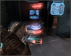 Wykonanie opisanej powyżej akcji pozwoli Ci na wyciągnięcie niebieskiego obiektu #1 - Rozdział 9 (2) | Opis przejścia gry Dead Space 2 - Dead Space 2 - poradnik do gry