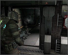 Możesz już się obrócić i skorzystać z prawych drzwi #1, które poprzednio były niedostępne - Rozdział 10 (1) | Opis przejścia gry Dead Space 2 - Dead Space 2 - poradnik do gry