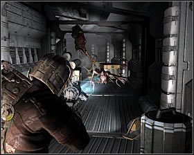 Power Node znajduje się w szafce na samym końcu tego korytarza #1 - Rozdział 10 (2) | Opis przejścia gry Dead Space 2 - Dead Space 2 - poradnik do gry