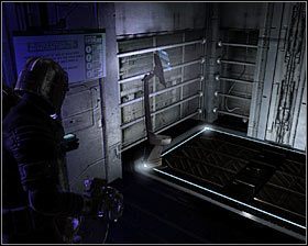 Oprócz węzła mocy w pomieszczeniu tym odnajdziesz także zwykłą szafkę oraz dwa przedmioty - Rozdział 10 (4) | Opis przejścia gry Dead Space 2 - Dead Space 2 - poradnik do gry