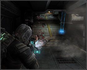 Po zlikwidowaniu pierwszej grupy pobiegnij na sam dół - Rozdział 11 (1) | Opis przejścia gry Dead Space 2 - Dead Space 2 - poradnik do gry