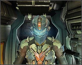 Zdecydowanie radzę pozostać na górnych balkonikach i wybrać się do znanych Ci drzwi do poprzedniego pomieszczenia #1, a to dlatego, że znajdują się tam punkt zapisu stanu gry oraz sklep - Rozdział 11 (4) | Opis przejścia gry Dead Space 2 - Dead Space 2 - poradnik do gry