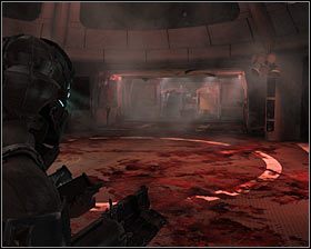 Uważaj, bo próba otwarcia wspomnianych wyżej drzwi może doprowadzić do pojawienia się niedaleko schodów dwóch nekromorfów, w tym Infectora #1 - Rozdział 13 (2) | Opis przejścia gry Dead Space 2 - Dead Space 2 - poradnik do gry