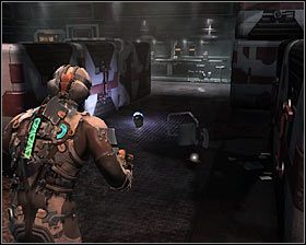 Podobnie jak w przypadku poprzednich walk ze Stalkerami, warto wykorzystywać broń Detonator i rozmieszczać miny między skrzyniami #1 - Rozdział 13 (3) | Opis przejścia gry Dead Space 2 - Dead Space 2 - poradnik do gry