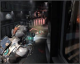 Warto tu użyć silnej broni oraz stazy, a to dlatego, że nekromorfy zaatakują Cię z dwóch różnych stron - Rozdział 13 (4) | Opis przejścia gry Dead Space 2 - Dead Space 2 - poradnik do gry