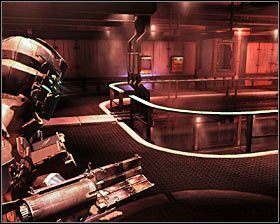 Zachowaj tu ostrożność, gdyż podczas schodzenia na niższy poziom przez sufit do środka wpadną najprawdopodobniej dwa nekromorfy #1 - Rozdział 13 (4) | Opis przejścia gry Dead Space 2 - Dead Space 2 - poradnik do gry