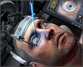 Założeniem tej gry jest to żeby nie pozwolić sobie na zbyt długie oświetlanie laserem innych części oka Isaaca, gdyż będzie to doprowadzało do przyśpieszania bicia serca #1 - Rozdział 13 (5) | Opis przejścia gry Dead Space 2 - Dead Space 2 - poradnik do gry