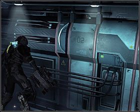 Tu podejdź do panelu kontrolnego w celu wyłączenia sztucznej grawitacji #1 - Rozdział 14 (2) | Opis przejścia gry Dead Space 2 - Dead Space 2 - poradnik do gry