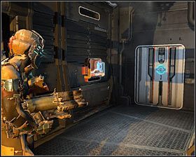 Jak się zapewne domyślasz, musisz stanąć na windzie towarowej i wejść w interakcję z panelem dotykowym #1 - Rozdział 15 (1) | Opis przejścia gry Dead Space 2 - Dead Space 2 - poradnik do gry