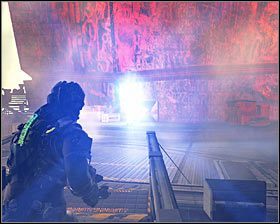 W nowym miejscu skręć w prawo i biegnij po mostku w stronę widocznego w oddali Markera #1 - Rozdział 15 (2) | Opis przejścia gry Dead Space 2 - Dead Space 2 - poradnik do gry