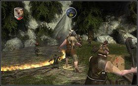 Znajdujemy się na plecach jednego z olbrzymów, jednocześnie obejmując nad nim kontrolę - Rozdział 1 - Ker Paravel (1) | Opis przejścia Opowieści z Narnii Książę Kaspian - Opowieści z Narnii: Książę Kaspian - poradnik do gry