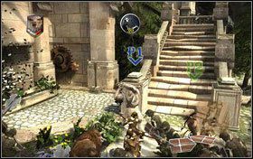 Zawieszamy skrzynkę na haku przy kolejnym zakratowanym przejściu i uruchamiamy mechanizm - Rozdział 1 - Ker Paravel (1) | Opis przejścia Opowieści z Narnii Książę Kaspian - Opowieści z Narnii: Książę Kaspian - poradnik do gry