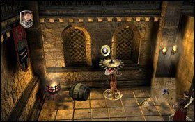 Rozbijamy beczkę leżącą tuż przy zamkniętych schodach - Rozdział 3 - Infiltracja zamku Miraza (1) | Opis przejścia - Opowieści z Narnii: Książę Kaspian - poradnik do gry