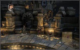 Podobnie postępujemy z częścią pokrętła, która leży nieopodal miejsca znalezienia fragmentu dźwigni - Rozdział 3 - Infiltracja zamku Miraza (2) | Opis przejścia - Opowieści z Narnii: Książę Kaspian - poradnik do gry