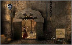 Pociągamy za dźwignię zlokalizowaną po lewej stronie sali - Rozdział 3 - Infiltracja zamku Miraza (3) | Opis przejścia - Opowieści z Narnii: Książę Kaspian - poradnik do gry