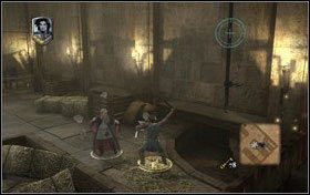 Znaleziony ciężarek wkładamy do jednego z dwóch miejsc na to przeznaczonych - Rozdział 4 - Atak na zamek Miraza (2) | Opis przejścia - Opowieści z Narnii: Książę Kaspian - poradnik do gry