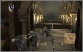 Niszczymy stogi siana i podnosimy odważnik, który zanosimy na wyznaczone miejsce - Rozdział 4 - Atak na zamek Miraza (2) | Opis przejścia - Opowieści z Narnii: Książę Kaspian - poradnik do gry