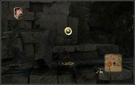 Wybieramy Piotra i za pomocą haka i liny wspinamy się na półkę - Rozdział 5 - Kopiec Aslana (1) | Opis przejścia - Opowieści z Narnii: Książę Kaspian - poradnik do gry