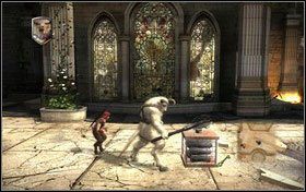 1 - w prawym rogu dziedzińca po prawej od głównej bramy - Rozdział 1 | Skarby | Opowieści z Narnii Książę Kaspian - Opowieści z Narnii: Książę Kaspian - poradnik do gry